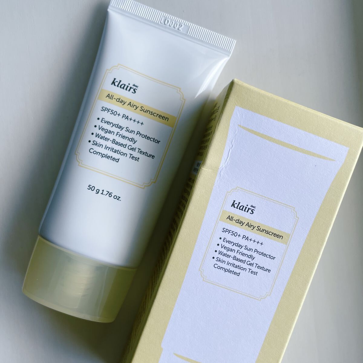 All-day エアリーサンスクリーン50g/Klairs/日焼け止めクリームを使ったクチコミ（2枚目）