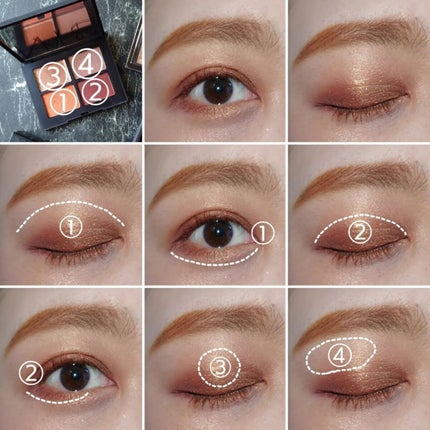 クワッドアイシャドー/NARS/アイシャドウパレットを使ったクチコミ(4枚目)