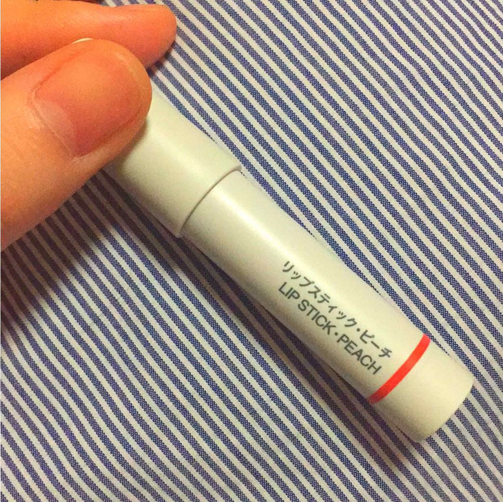 リップスティック ピーチ/無印良品/口紅を使ったクチコミ（1枚目）