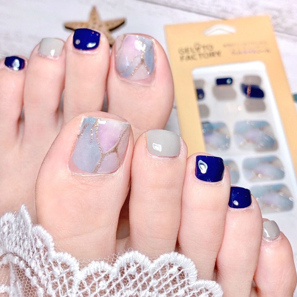 ワンタッチフットネイルチップ/GELATO FACTORY/ネイルチップ・パーツを使ったクチコミ(6枚目)