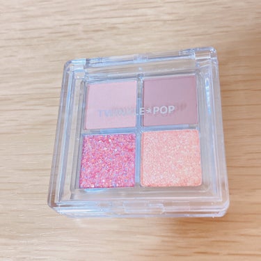 TWINKLE POP Pearl Flex Glitter Eye Palette ヘイ、ピンク/CLIO/パウダーアイシャドウを使ったクチコミ（2枚目）