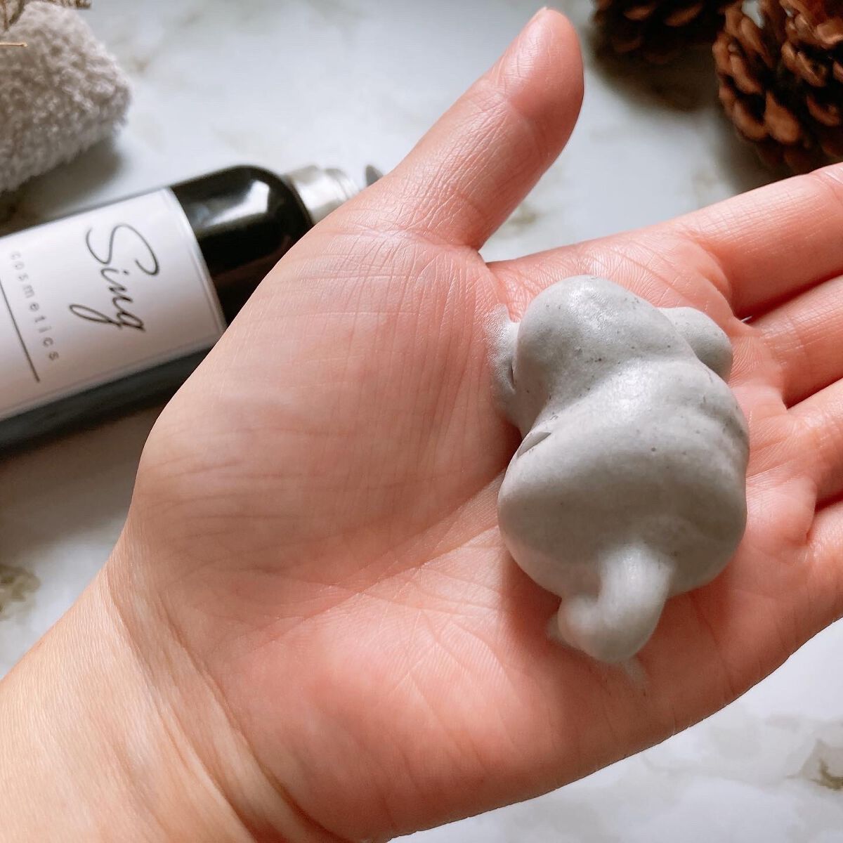 ブラックバブルフェイスウォッシュ /Sing/洗顔フォームを使ったクチコミ（3枚目）