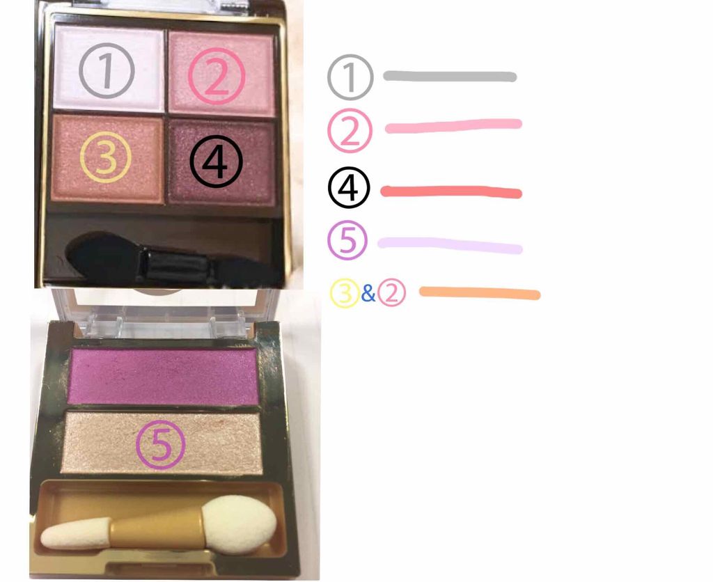 デュアルアイシャドウ N/excel/アイシャドウパレットを使ったクチコミ（3枚目）