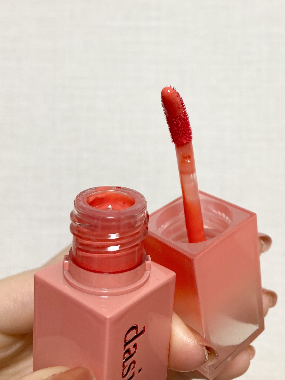 ジューシーデュイティント 02 メロンシャーベット/dasique/リップティントを使ったクチコミ（2枚目）