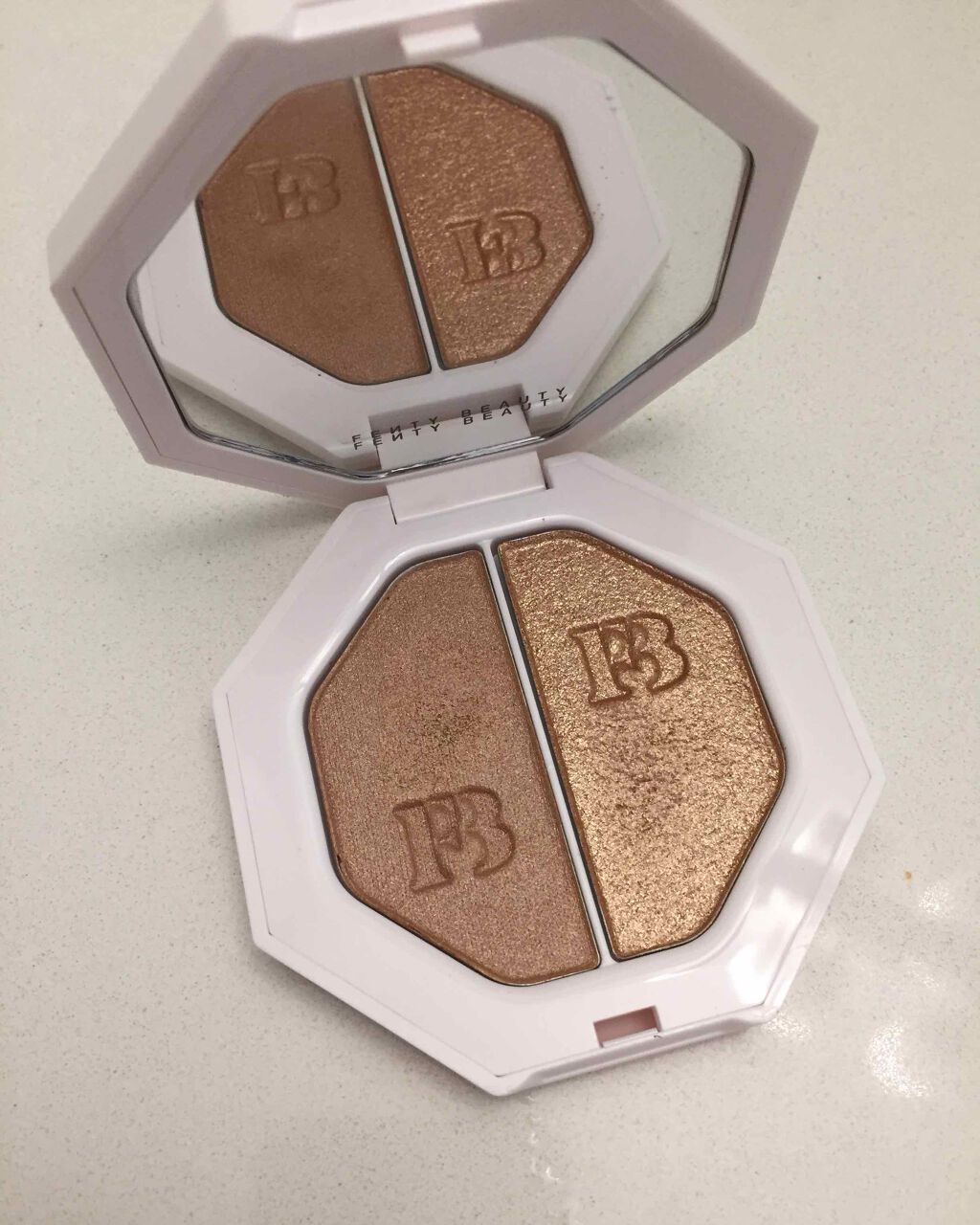KILLAWATT FREESTYLE HIGHLIGHTER DUO/FENTY BEAUTY BY RIHANNA/パウダーハイライトを使ったクチコミ（2枚目）