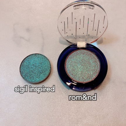 グリッター シャドウ カラー/rom&nd/グリッターを使ったクチコミ(3枚目)