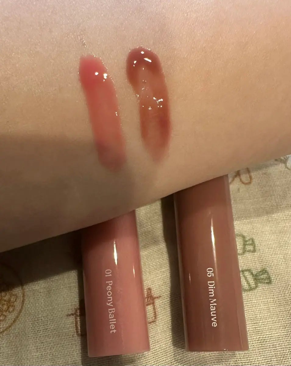 グラスティングカラーグロス/rom&nd/リップグロスを使ったクチコミ(3枚目)