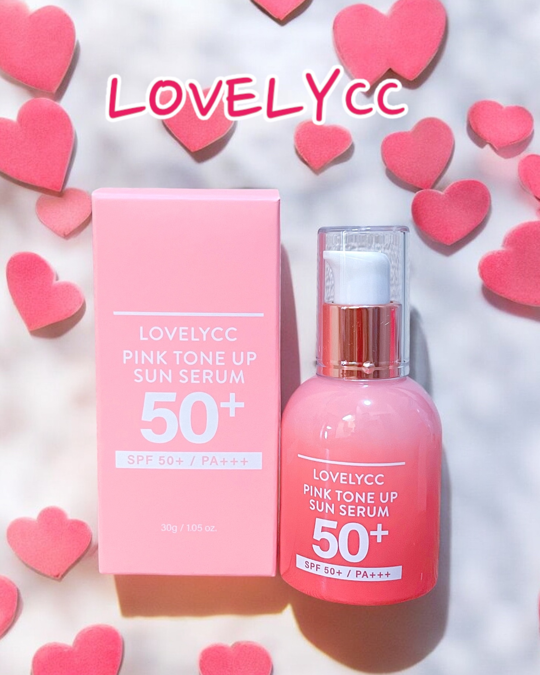 ピンクトーンアップサンセラム/LOVELYCC/化粧下地を使ったクチコミ（1枚目）