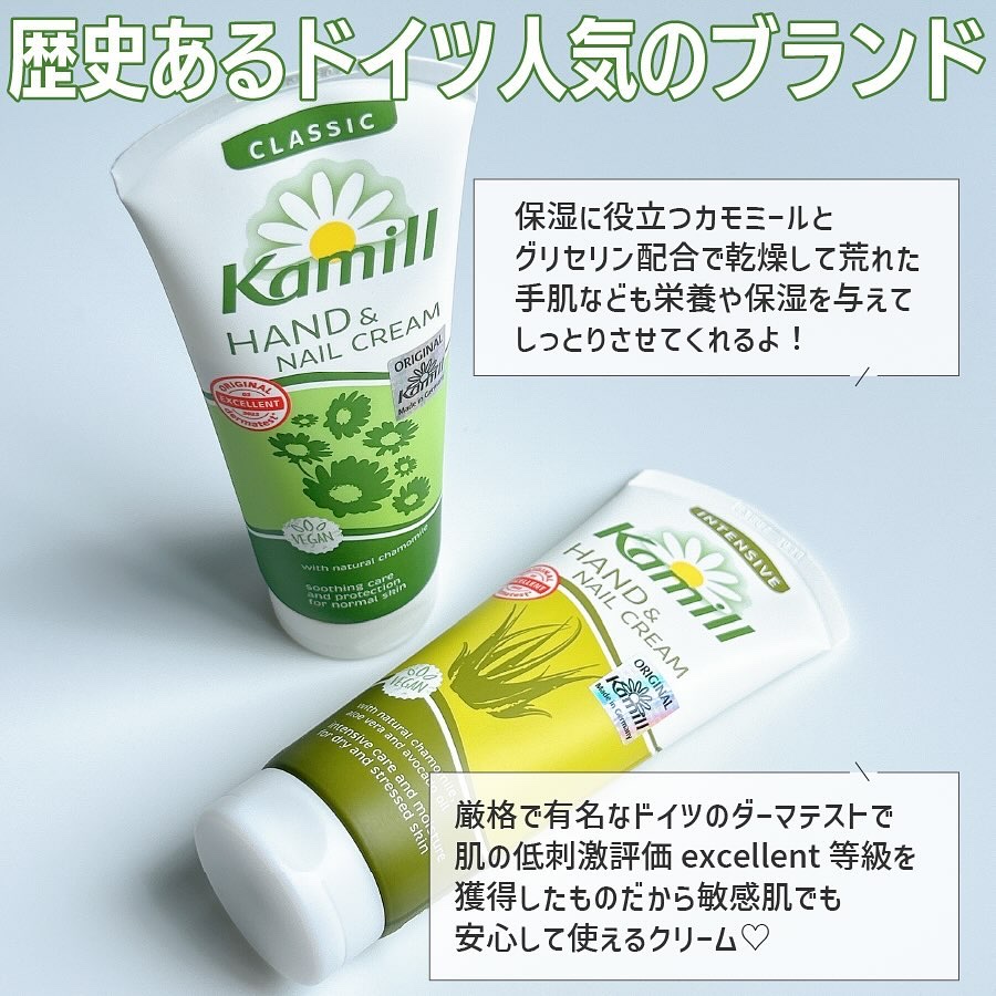 ハンド＆ネイルクリームミニ 企画セット30ml*3/カミール/その他キットセットを使ったクチコミ（2枚目）