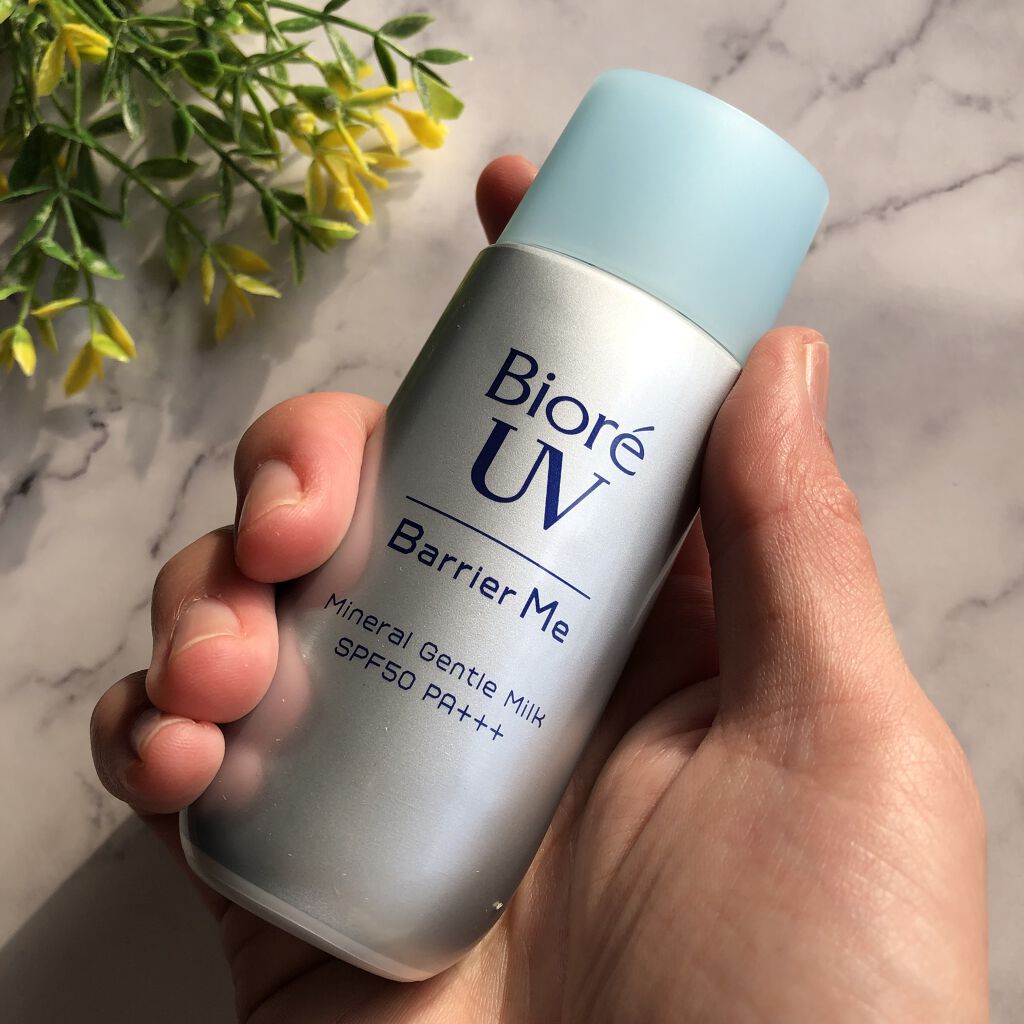 ビオレUV バリア・ミー ミネラルジェントルミルク/ビオレ/日焼け止めミルクを使ったクチコミ（1枚目）