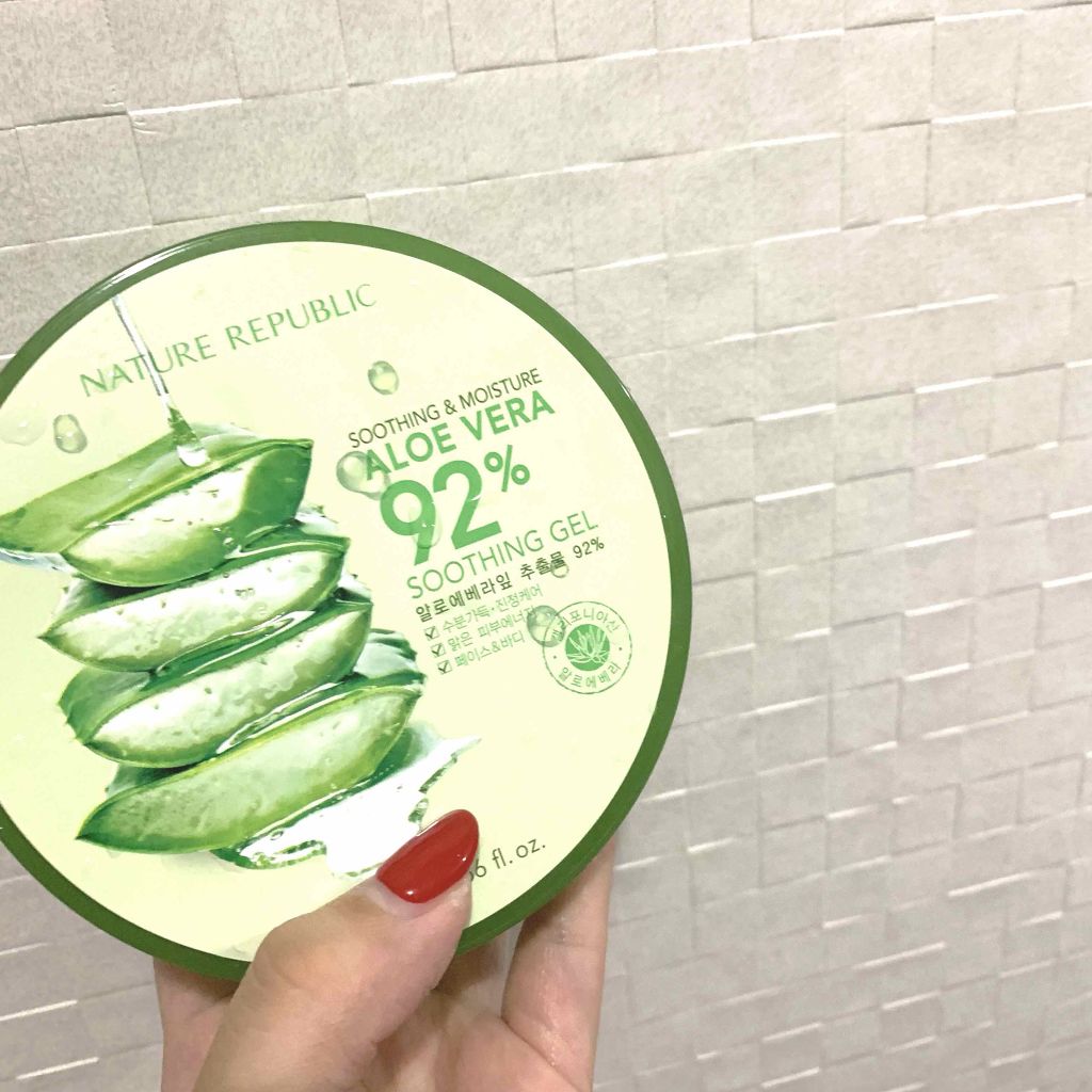 マイルド&モイスチャーアロエジェル/ネイチャーリパブリック/ボディローションを使ったクチコミ(1枚目)