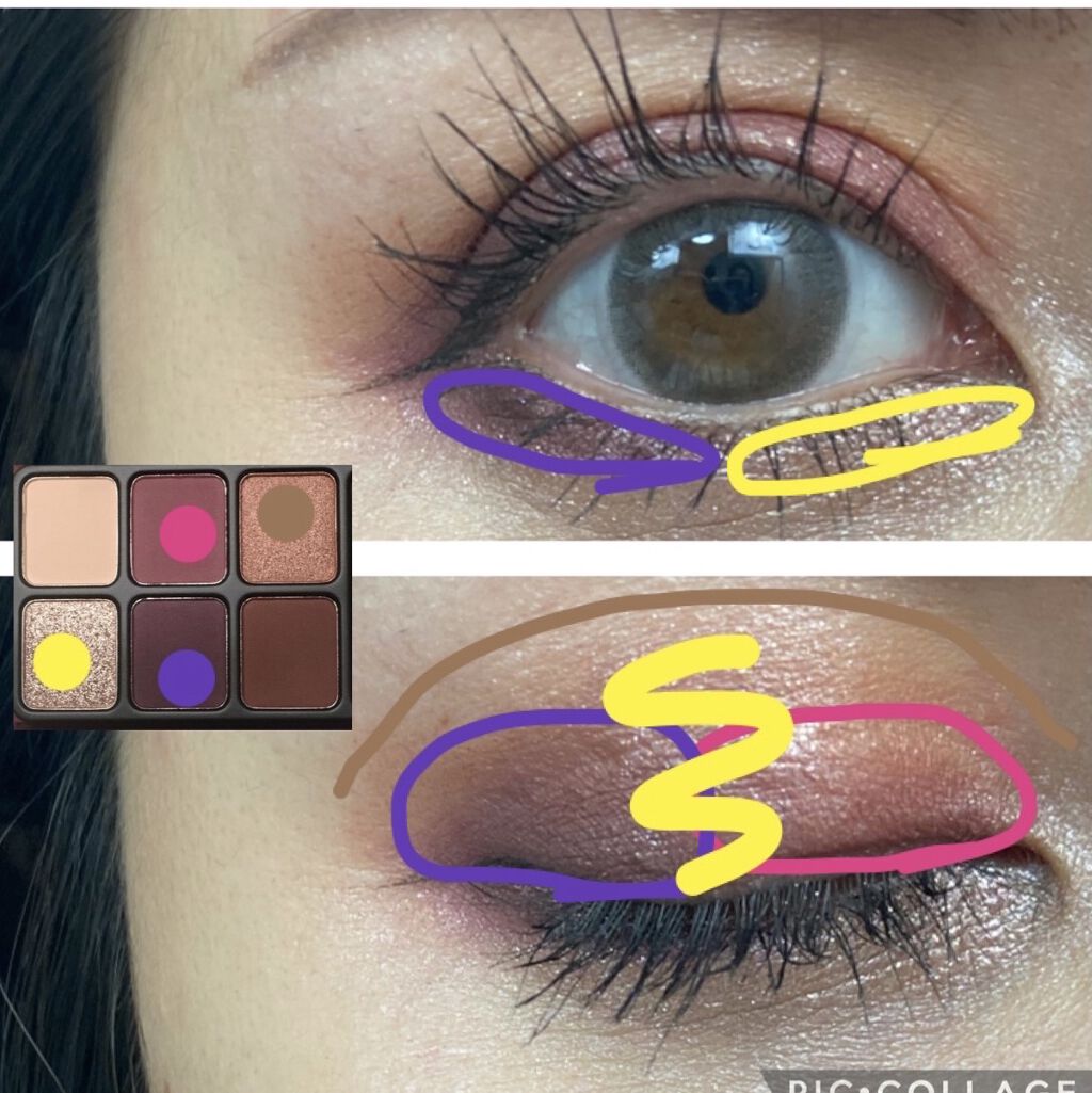 アイカラーパレット/heme/アイシャドウパレットを使ったクチコミ（3枚目）