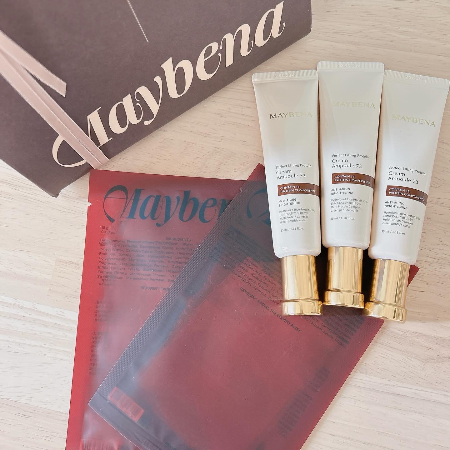 レトニン フェイシャル トリートメント マスクパック/MAYBENA/シートマスク・パックを使ったクチコミ（1枚目）