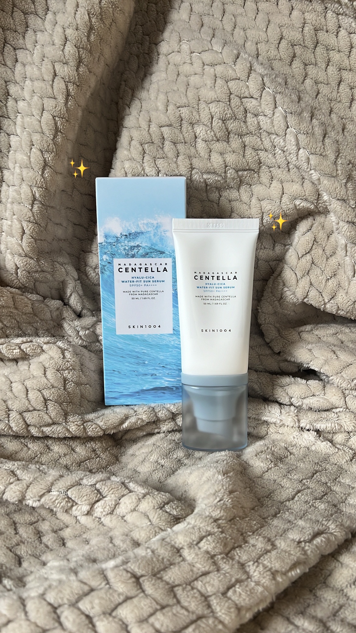 ヒアルーシカ ウォーターフィット サンセラム/SKIN1004/日焼け止めローションを使ったクチコミ（1枚目）