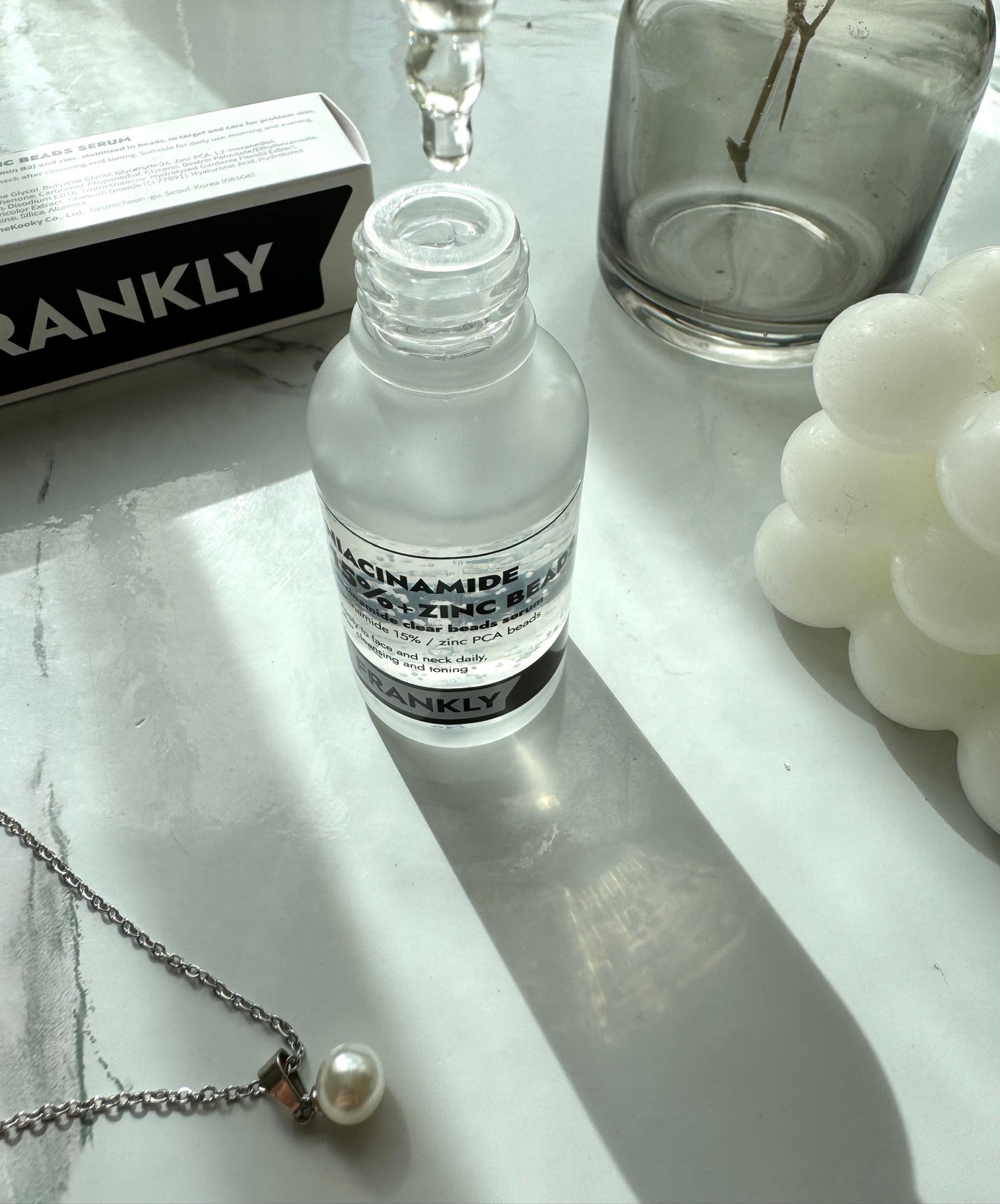 ナイアシンジンクビーズセラム/Frankly/美容液を使ったクチコミ(2枚目)
