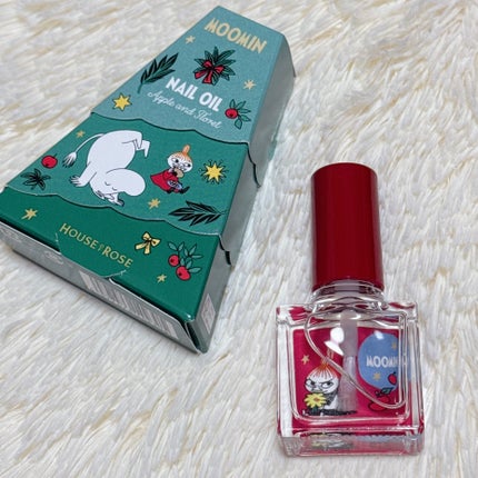 ハウス オブ ローゼ ムーミン ネイルオイル AF のクチコミ「ムーミンコラボ ネイルオイル💅✨
りんごと小花の香り
リトルミイが大好きだから
この赤×リト.....」(1枚目)