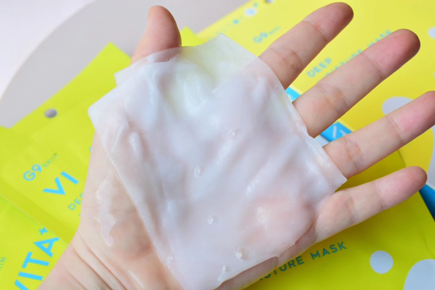 ビタプラス ディープモイスチャーマスク/G9SKIN/シートマスク・パックを使ったクチコミ（3枚目）
