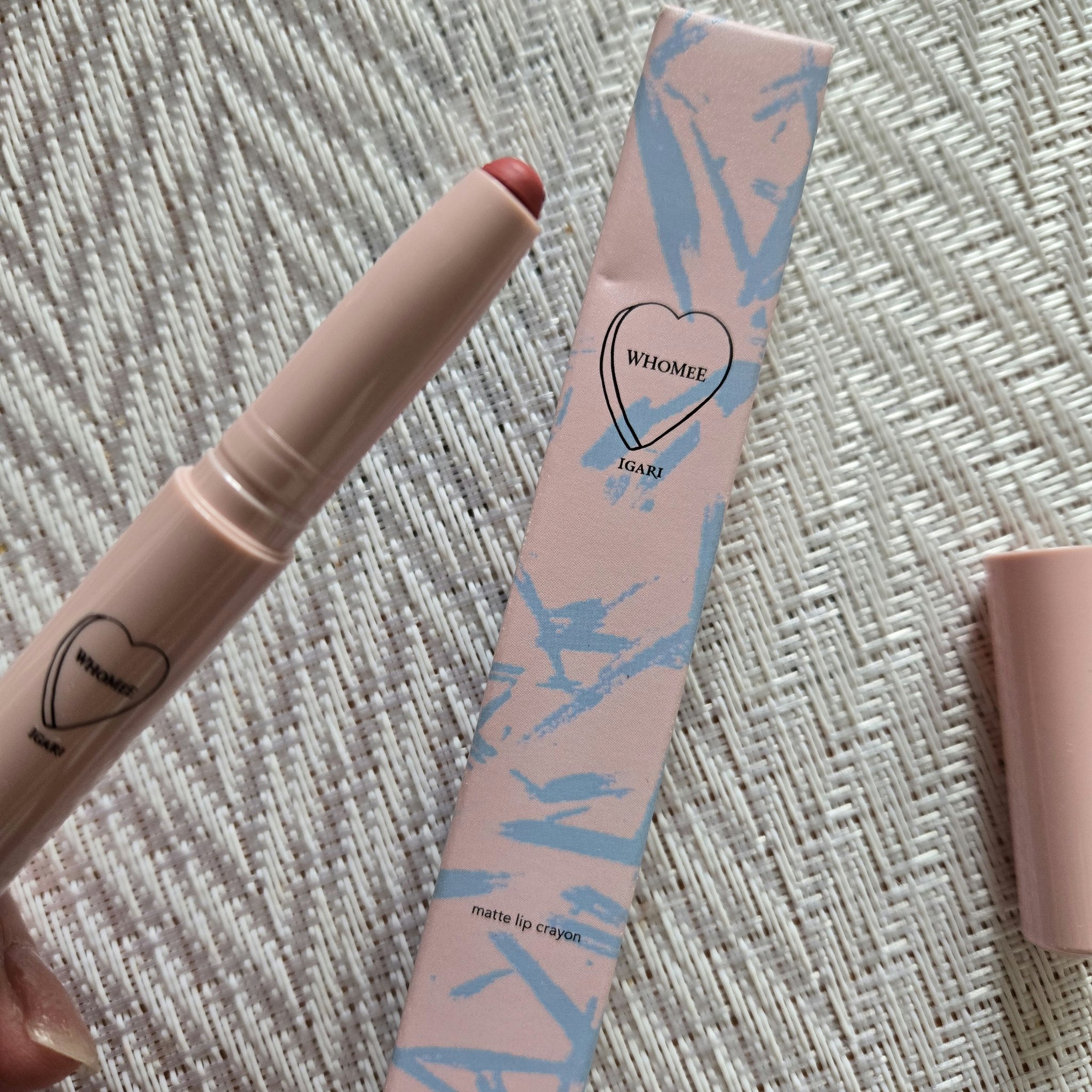 マットリップクレヨン X.S ピンキーベージュ/WHOMEE/口紅を使ったクチコミ（1枚目）