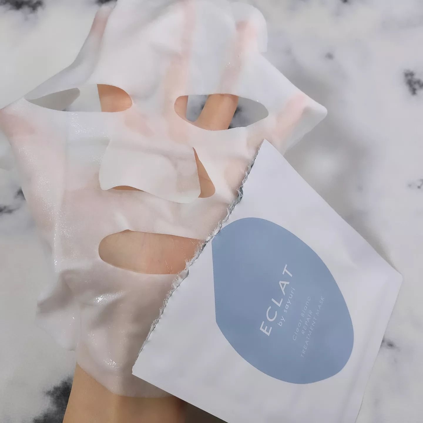 クリアブラン リペアトリートメントマスク/ECLAT by sayuri/あぶらとり紙を使ったクチコミ（2枚目）