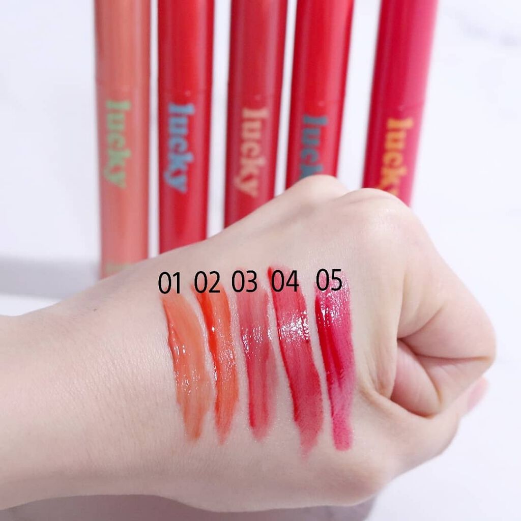 ラッキーシャインティント 01幸運/BBIA/リップティントを使ったクチコミ（1枚目）