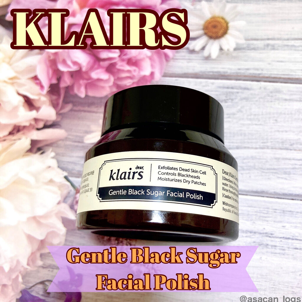 ジェントルブラックシュガーフェイシャルポリッシュ(110g)/Klairs/洗い流すパック・マスクを使ったクチコミ（1枚目）