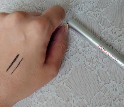 1DAY TATTOO プロキャスト ザ・アイライナー/K-パレット/リキッドアイライナーを使ったクチコミ(3枚目)