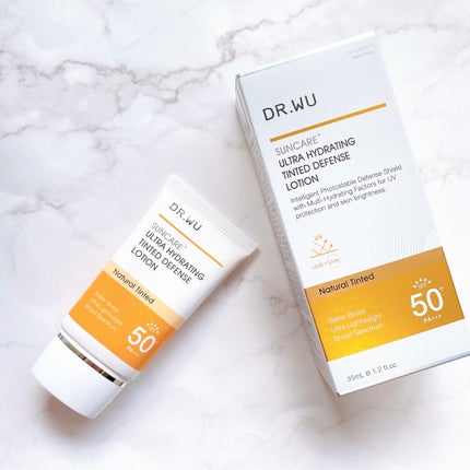 サンスクリーン+モイスト(色付き)<日焼け止め>/DR.WU/日焼け止めローションを使ったクチコミ(2枚目)