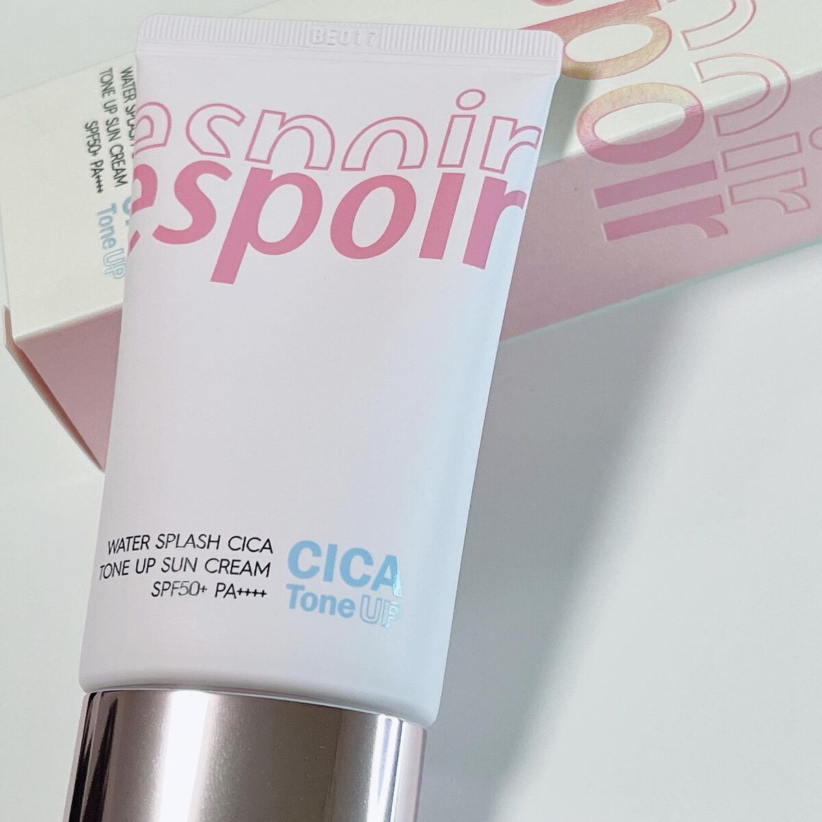 ウォータースプラッシュシカトーンアップクリーム/espoir/化粧下地を使ったクチコミ（1枚目）