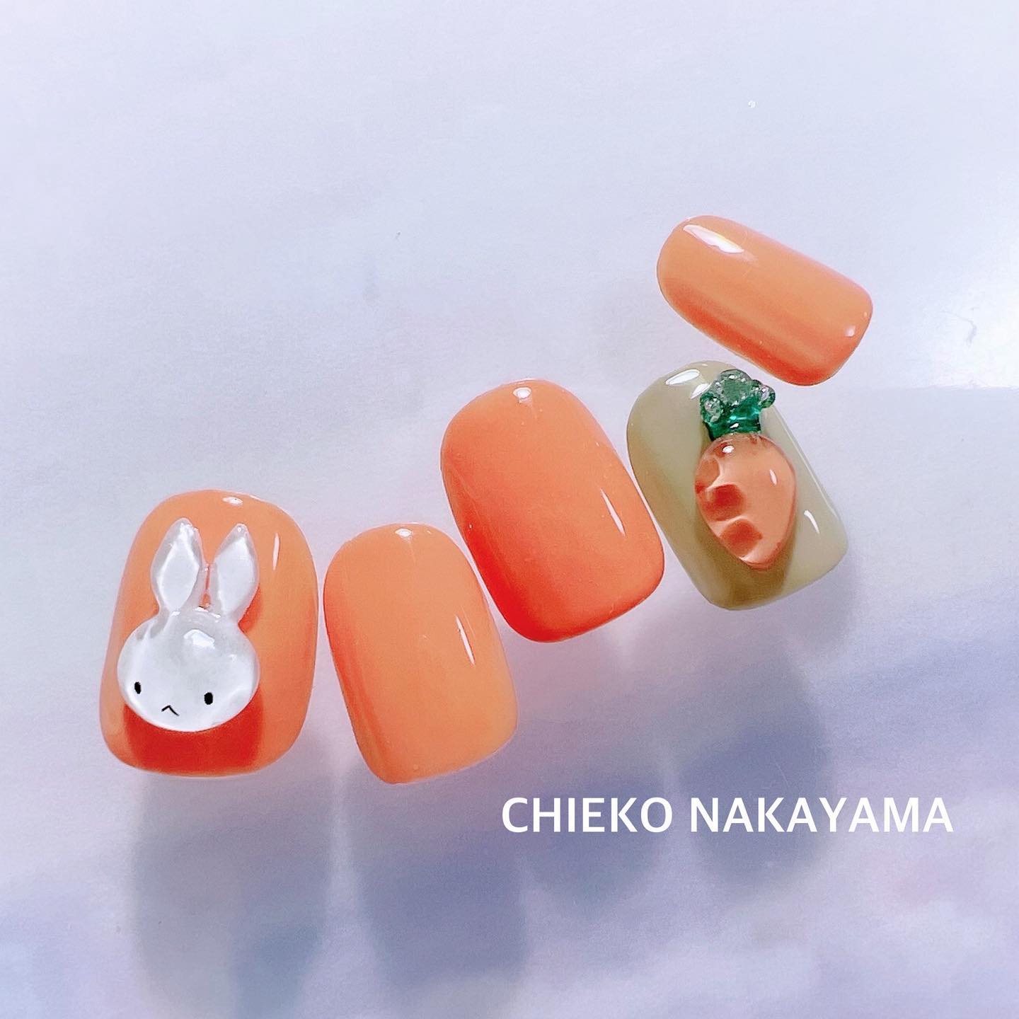 #ネイル,#うさぎネイルのネイルデザイン