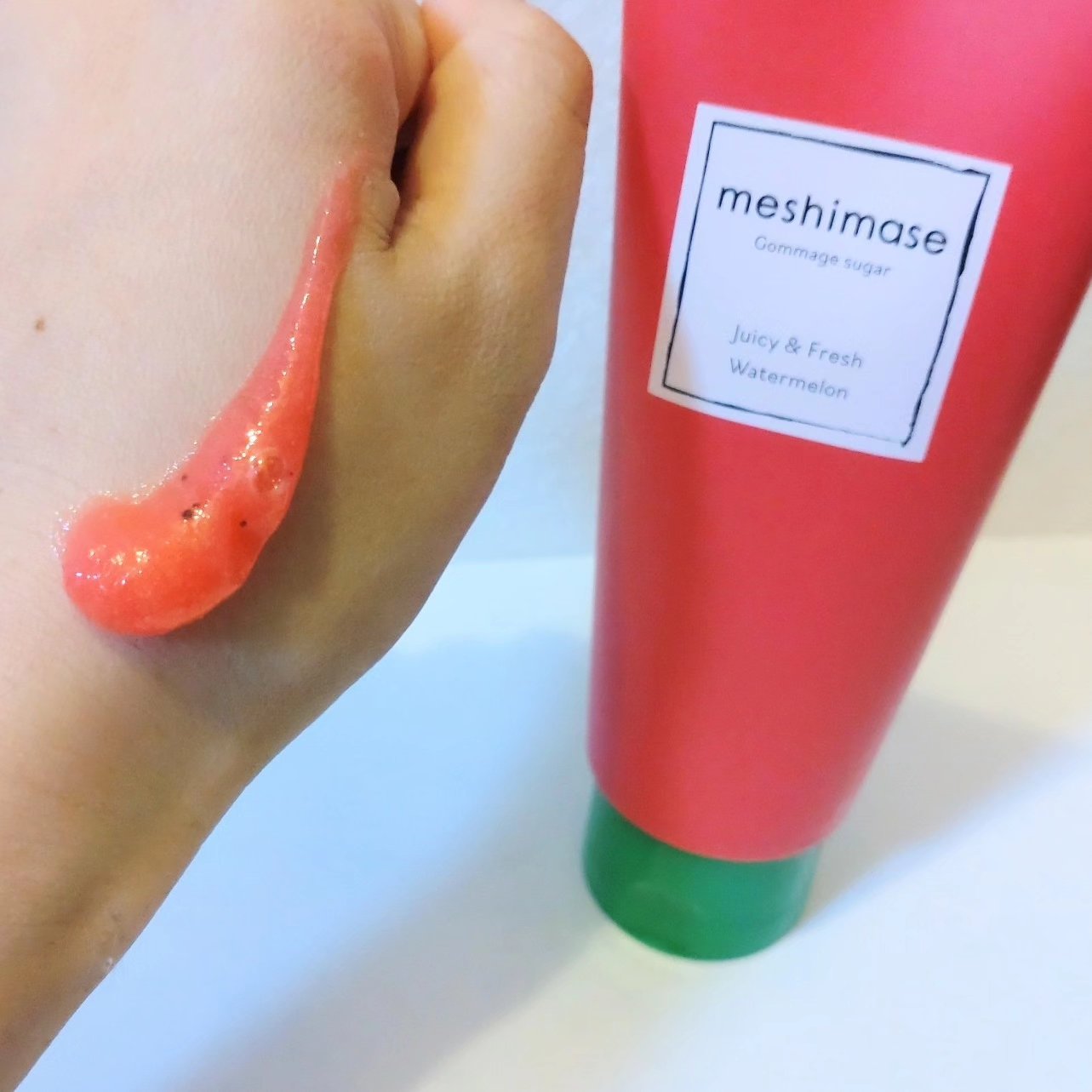 meshimase ゴマージュシュガー スイカ/meshimase/スクラブ・ゴマージュを使ったクチコミ（3枚目）