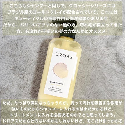 グロッシーシャンプー/DROAS/市販シャンプーを使ったクチコミ(3枚目)