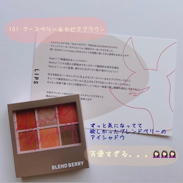 オーラクリエイション 101 グースベリー＆セピアブラウン(限定カラー)/BLEND BERRY/アイシャドウパレットを使ったクチコミ（1枚目）