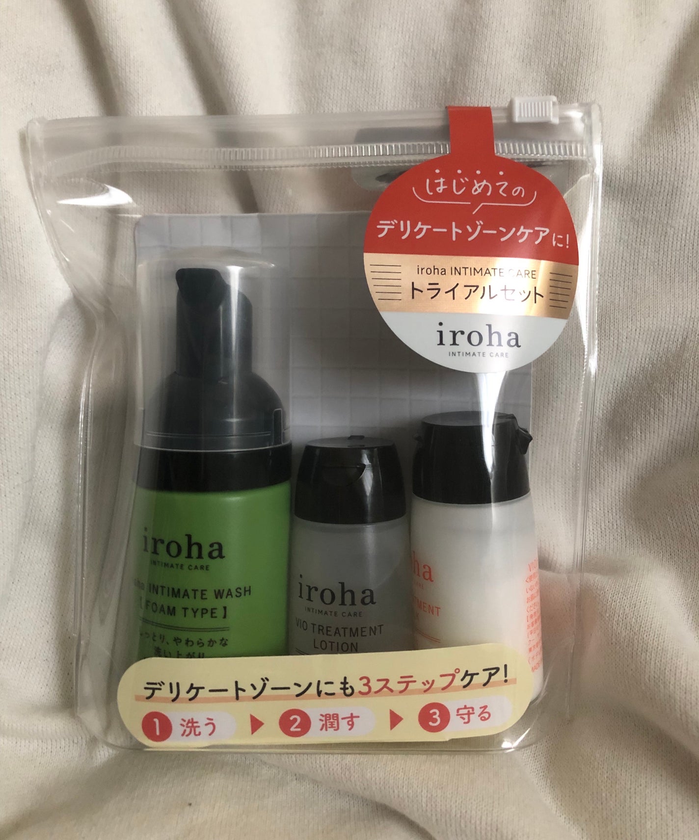 イロハ インティメート ケアトライアル セット/iroha INTIMATE CARE/デリケートゾーンケアを使ったクチコミ(1枚目)