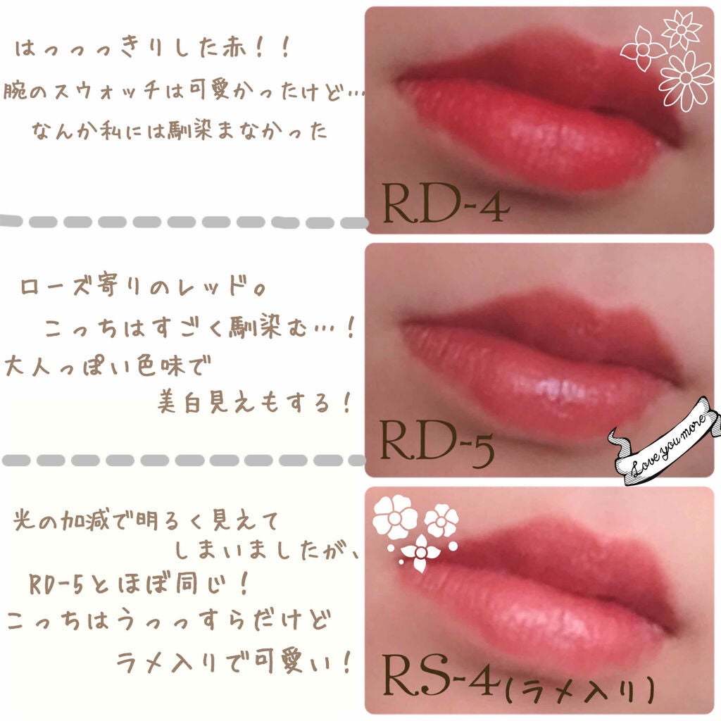 UR GLAM MINI LIPSTICK/U R GLAM/口紅を使ったクチコミ(3枚目)