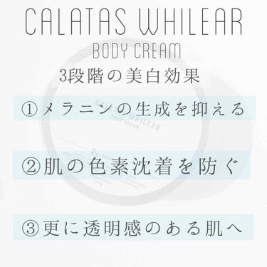 カラタスホワイリア ボディクリーム/CALATAS/ボディクリームを使ったクチコミ（2枚目）