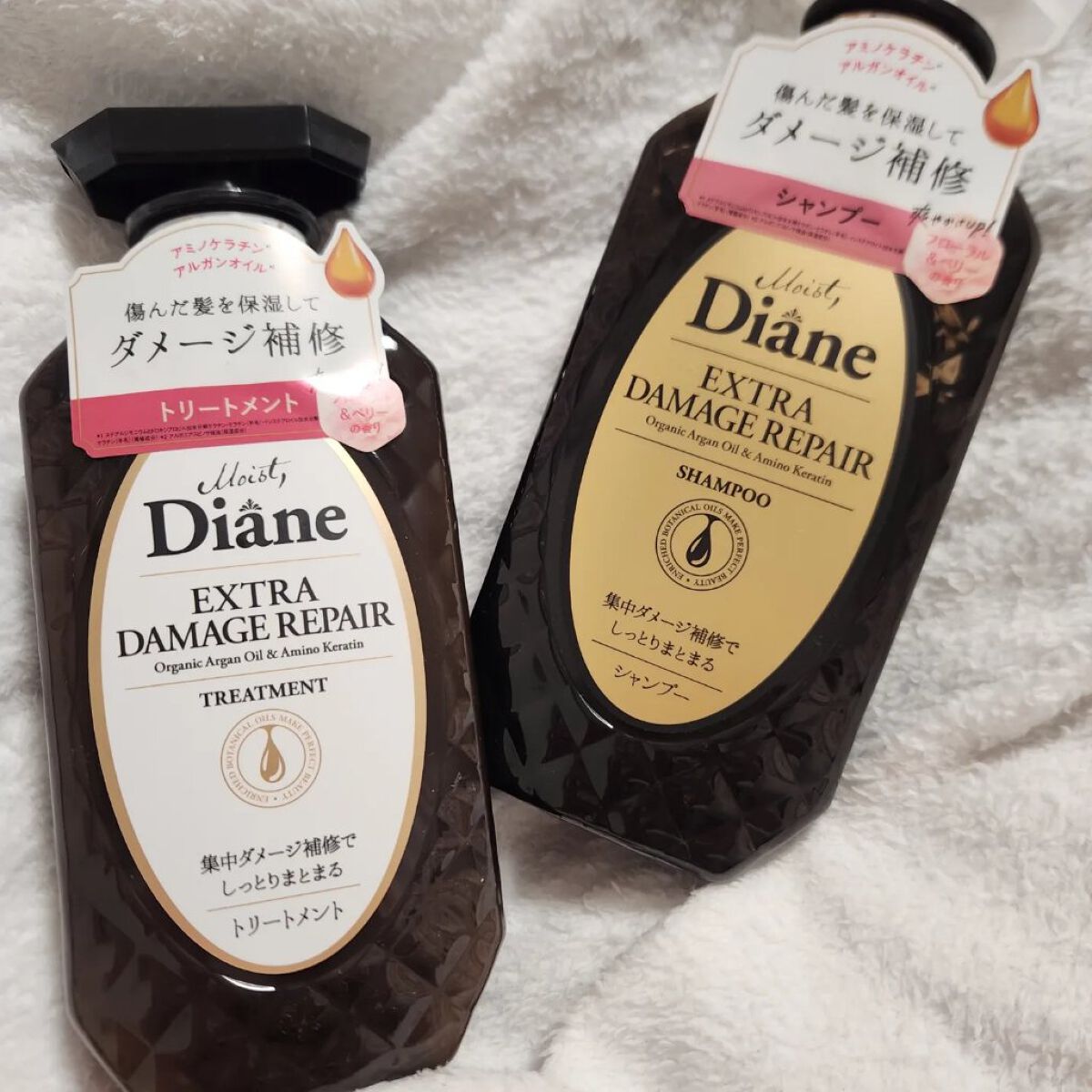 パーフェクトビューティ モイストダイアン エクストラダメージリペア シャンプー/トリートメント パーフェクトビューティー エクストラダメージリペア シャンプー＆トリートメント セット/ダイアン/市販シャンプーを使ったクチコミ（1枚目）