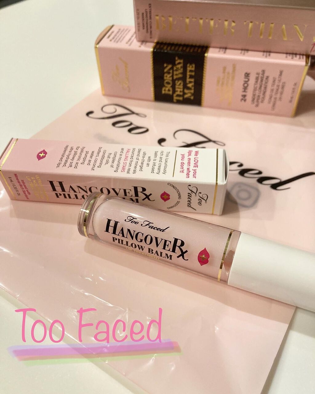 ～トゥー フェイスド ハングオーバー～ ピロー バーム リップ トリートメント/Too Faced/リップ美容液を使ったクチコミ（1枚目）