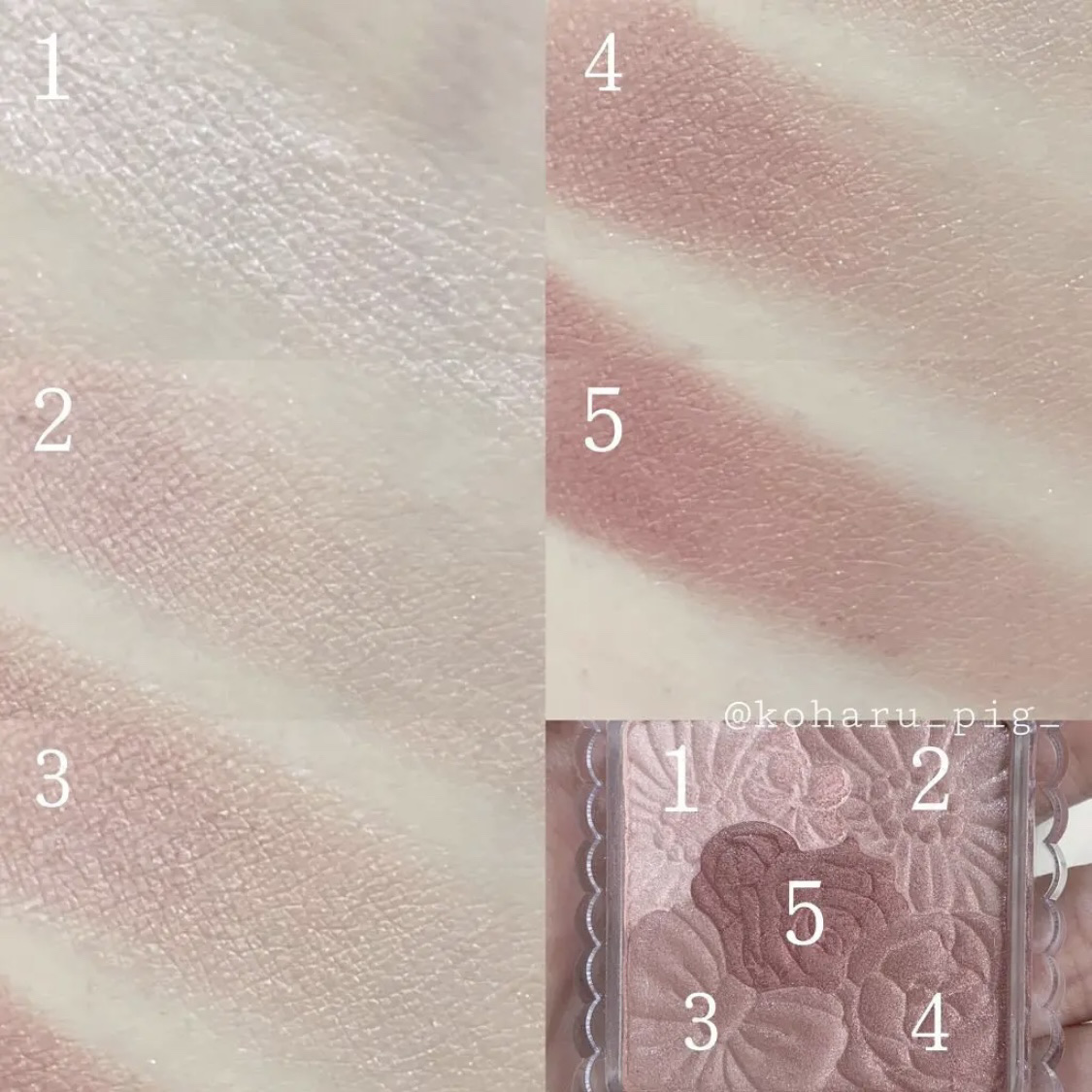 グロウフルールチークス 14 ローズティーフルール/キャンメイク/パウダーチークを使ったクチコミ（2枚目）