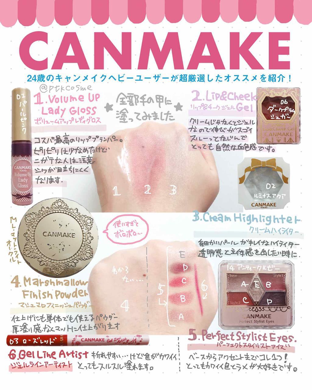 【旧品】マシュマロフィニッシュパウダー/キャンメイク/プレストパウダーを使ったクチコミ(1枚目)