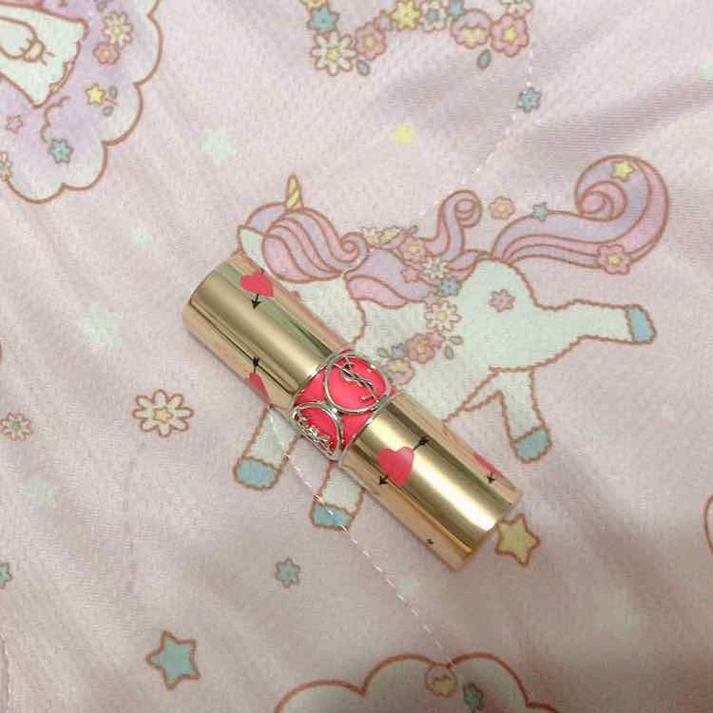 ルージュ ヴォリュプテ シャイン/YVES SAINT LAURENT BEAUTE/口紅を使ったクチコミ(2枚目)