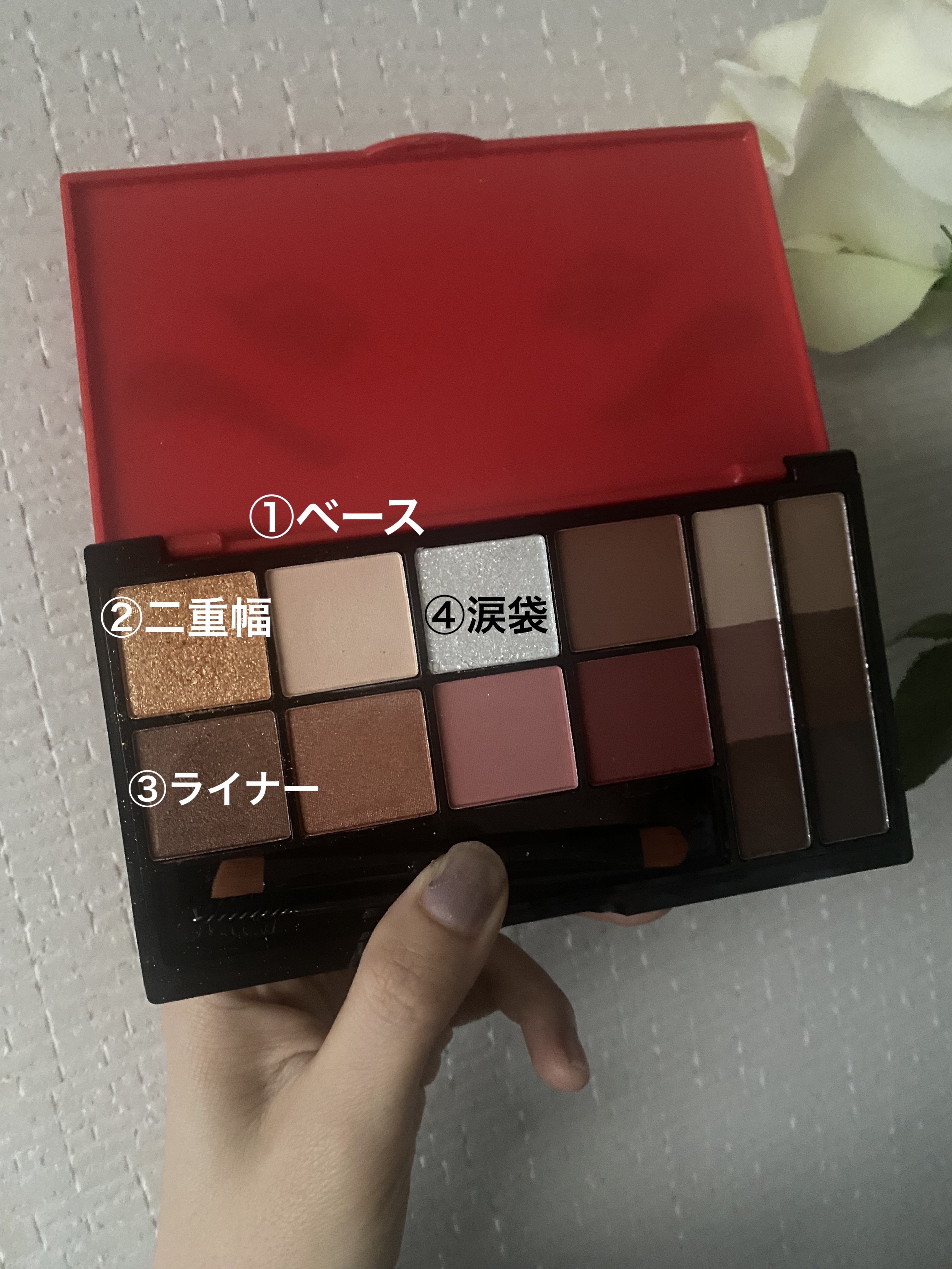 にわかせんぺい 印象的な目と眉になれるメイクパレットBOOK/宝島社/書籍を使ったクチコミ（2枚目）