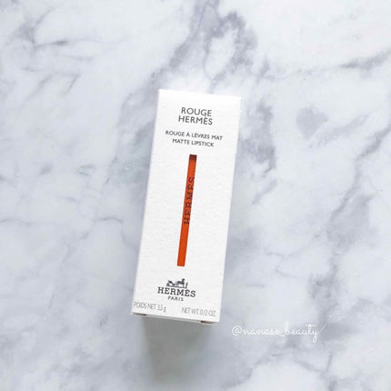 〈ルージュ・エルメス〉 ルージュ ア レーヴル マット/エルメス/口紅を使ったクチコミ(4枚目)