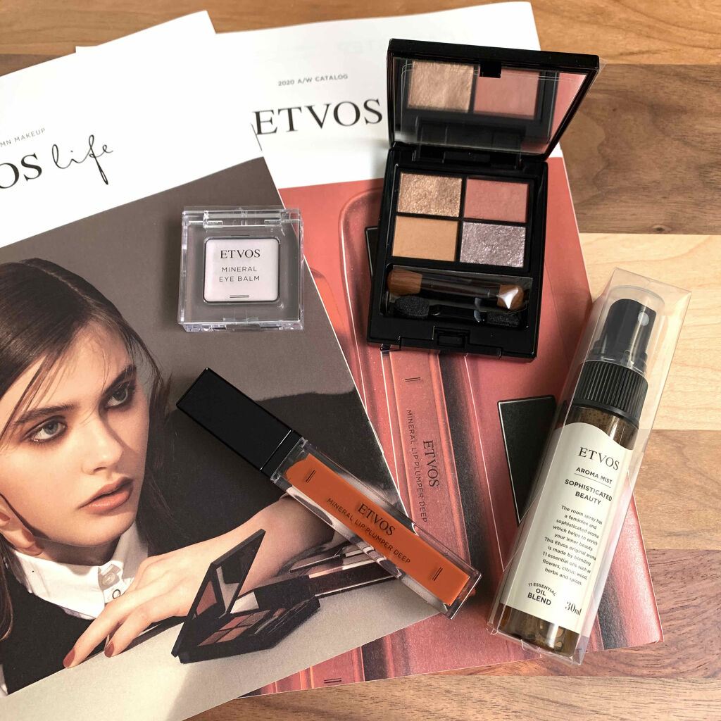 ミネラルアイバーム/エトヴォス/ジェル・クリームアイシャドウを使ったクチコミ（1枚目）