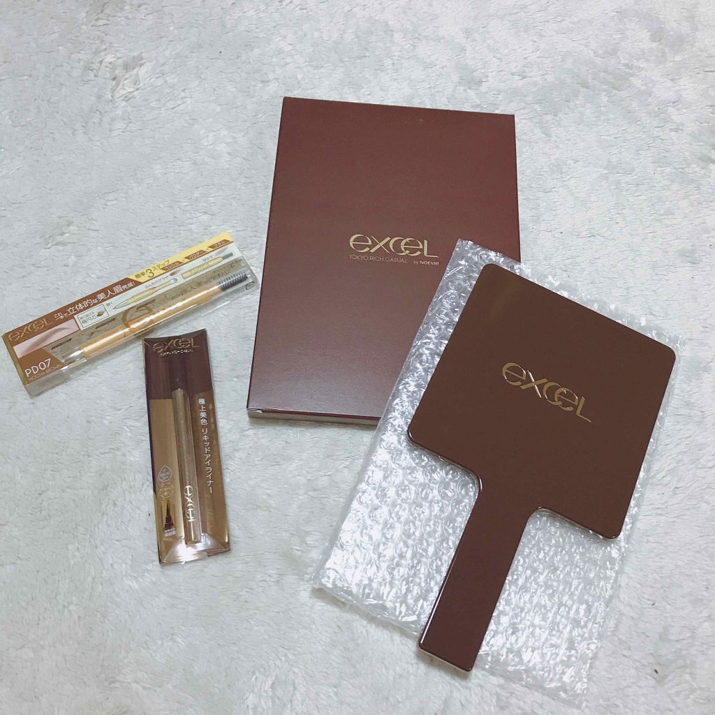 スキニーリッチライナー/excel/リキッドアイライナーを使ったクチコミ（1枚目）