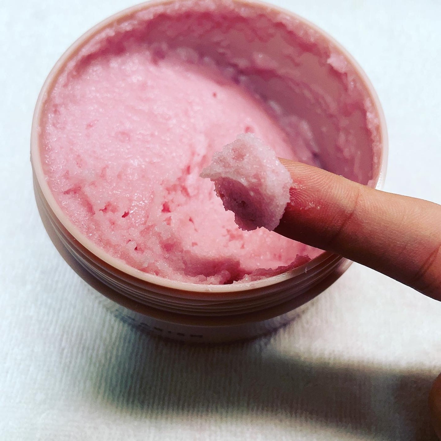 Q+Me スウィート ボム タラソ スクラブ/AGARISM/バストケア・ヒップケアを使ったクチコミ(4枚目)