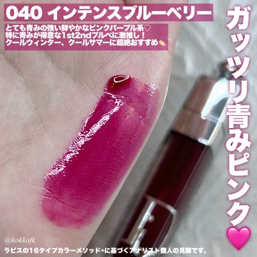 ディオール アディクト リップ マキシマイザー 040インテンス ブルーベリー/Dior/リップグロスを使ったクチコミ（3枚目）