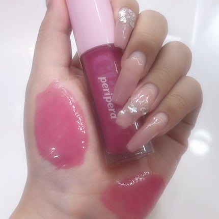 インク グラスティング リップ グロス 13 ゲット ハッピー(GET HAPPY)/PERIPERA/リップグロスを使ったクチコミ(3枚目)