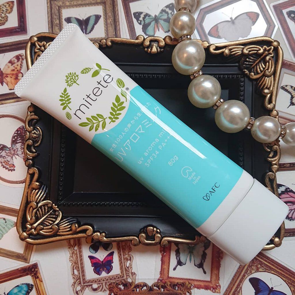 mitete UVアロマミルク /エーエフシー/日焼け止めミルクを使ったクチコミ（1枚目）