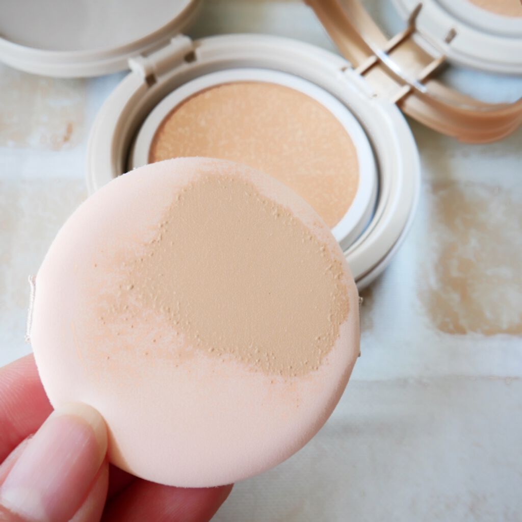 ミネラルグロウスキンクッション/エトヴォス/クッションファンデーションを使ったクチコミ(3枚目)