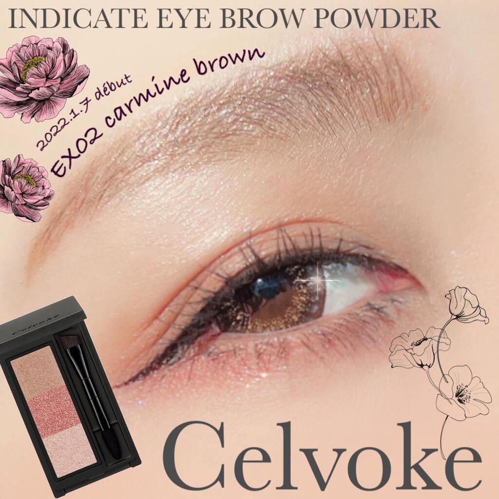 セルヴォーク インディケイトアイブロウパウダー EX02＜数量限定＞/Celvoke/パウダーアイブロウを使ったクチコミ（1枚目）
